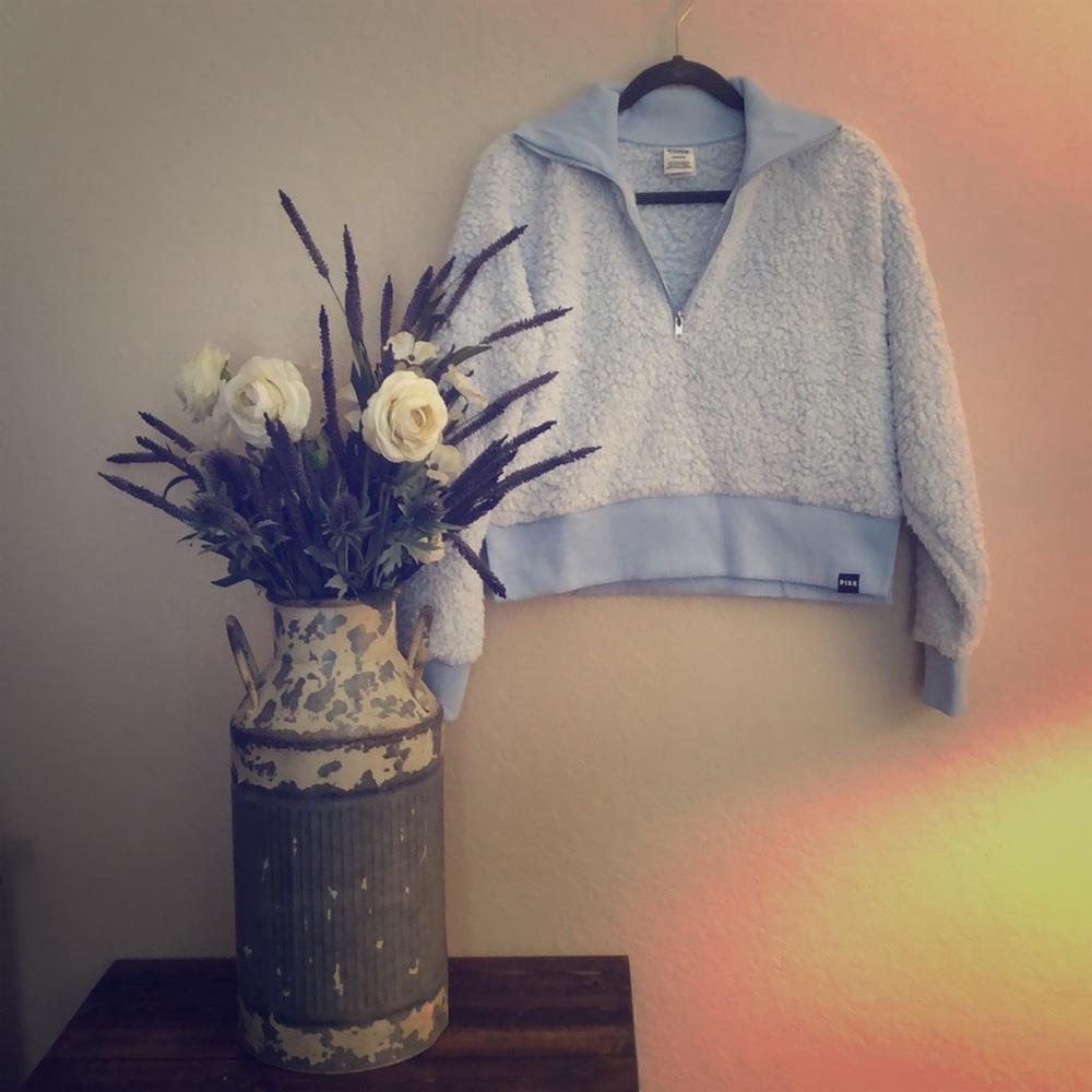 Victoria Secret Sherpa Crop Pullover